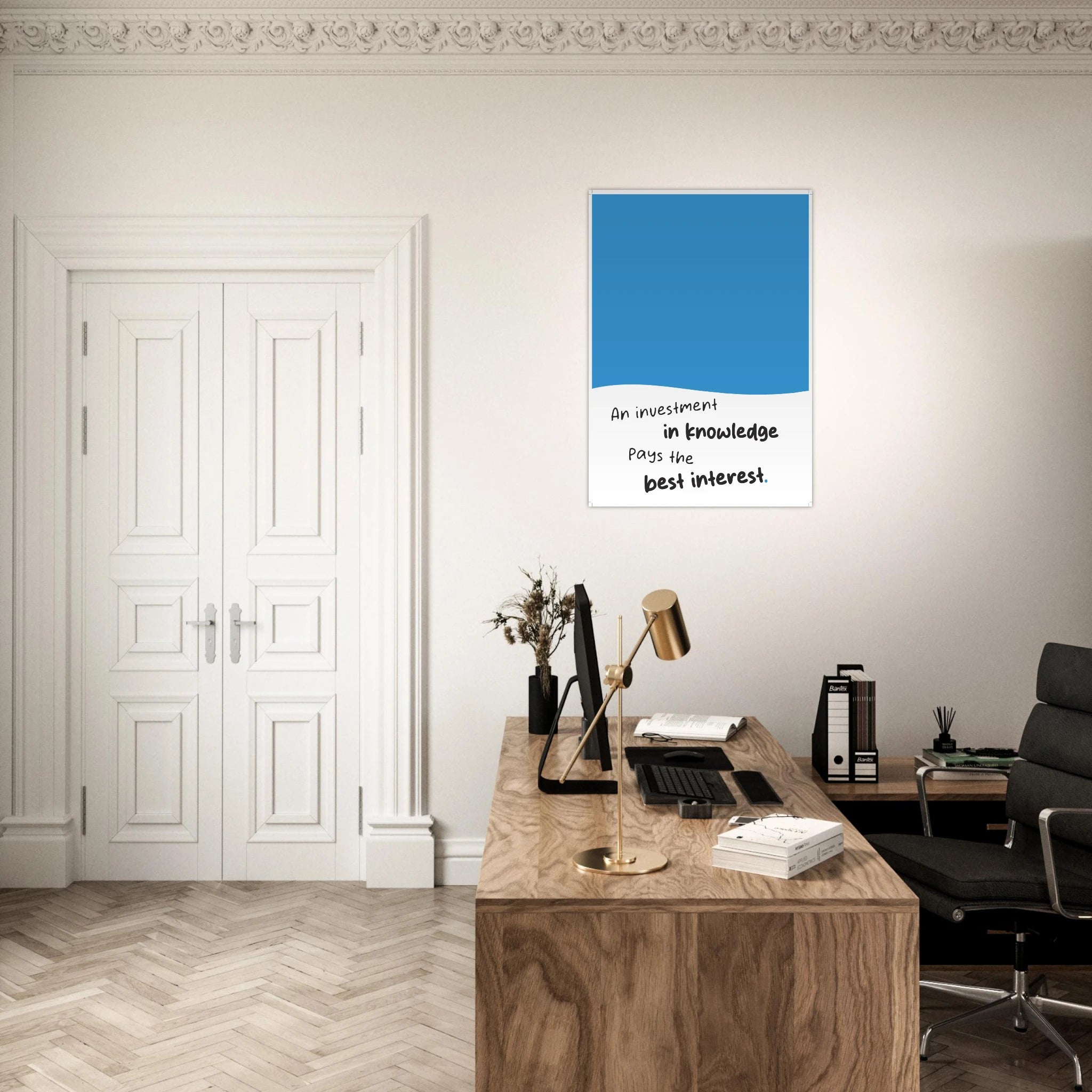 An Investment in Knowledge Pays the Best Interest Benjamin Franklin poster