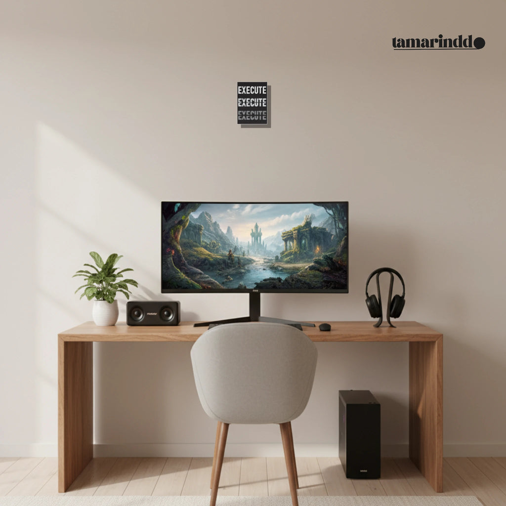 EXECUTE bold entrepreneur hustle poster for business motivation - A2 (42 x 59.4  cm)