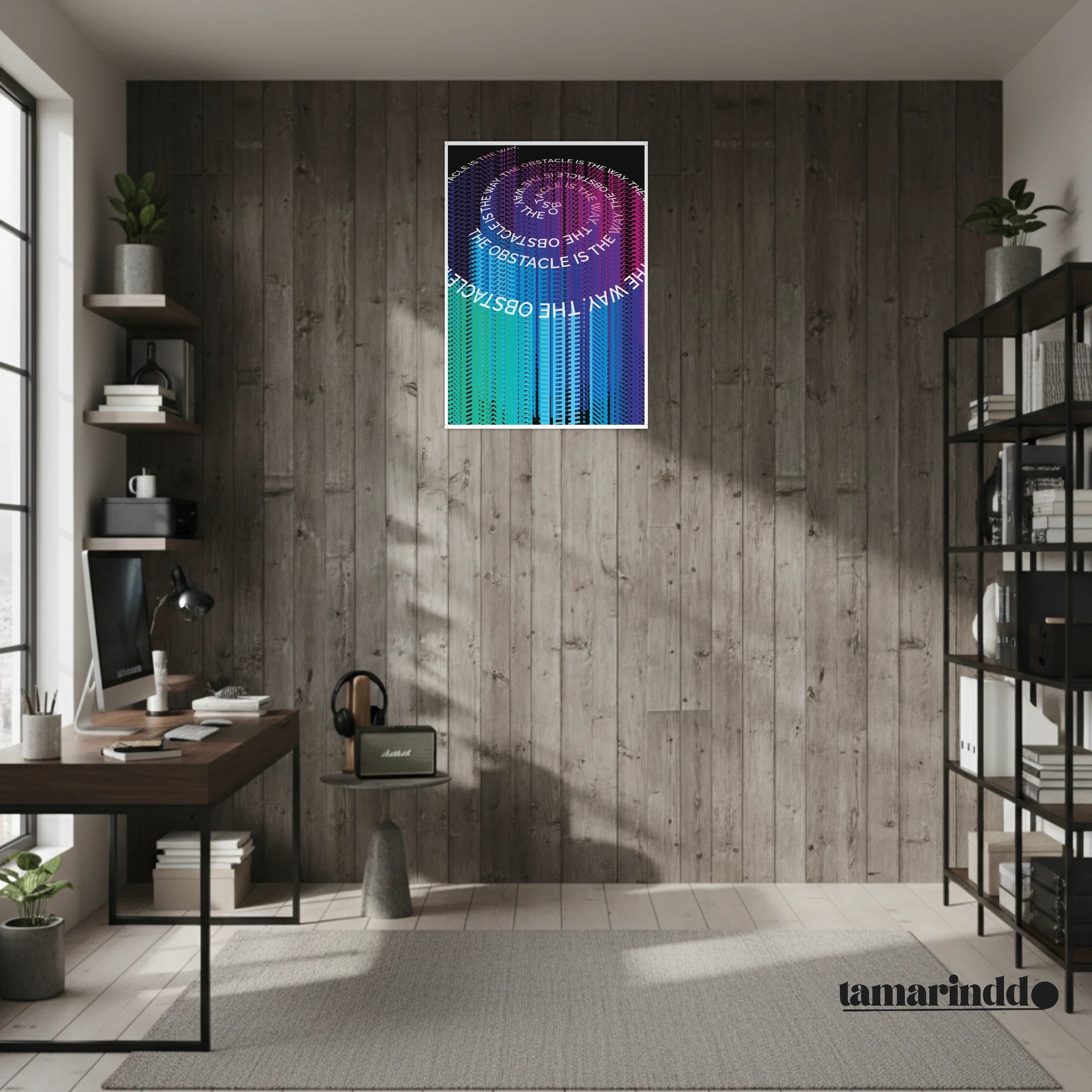 The Obstacle Is the Way Stoic philosophy motivation poster