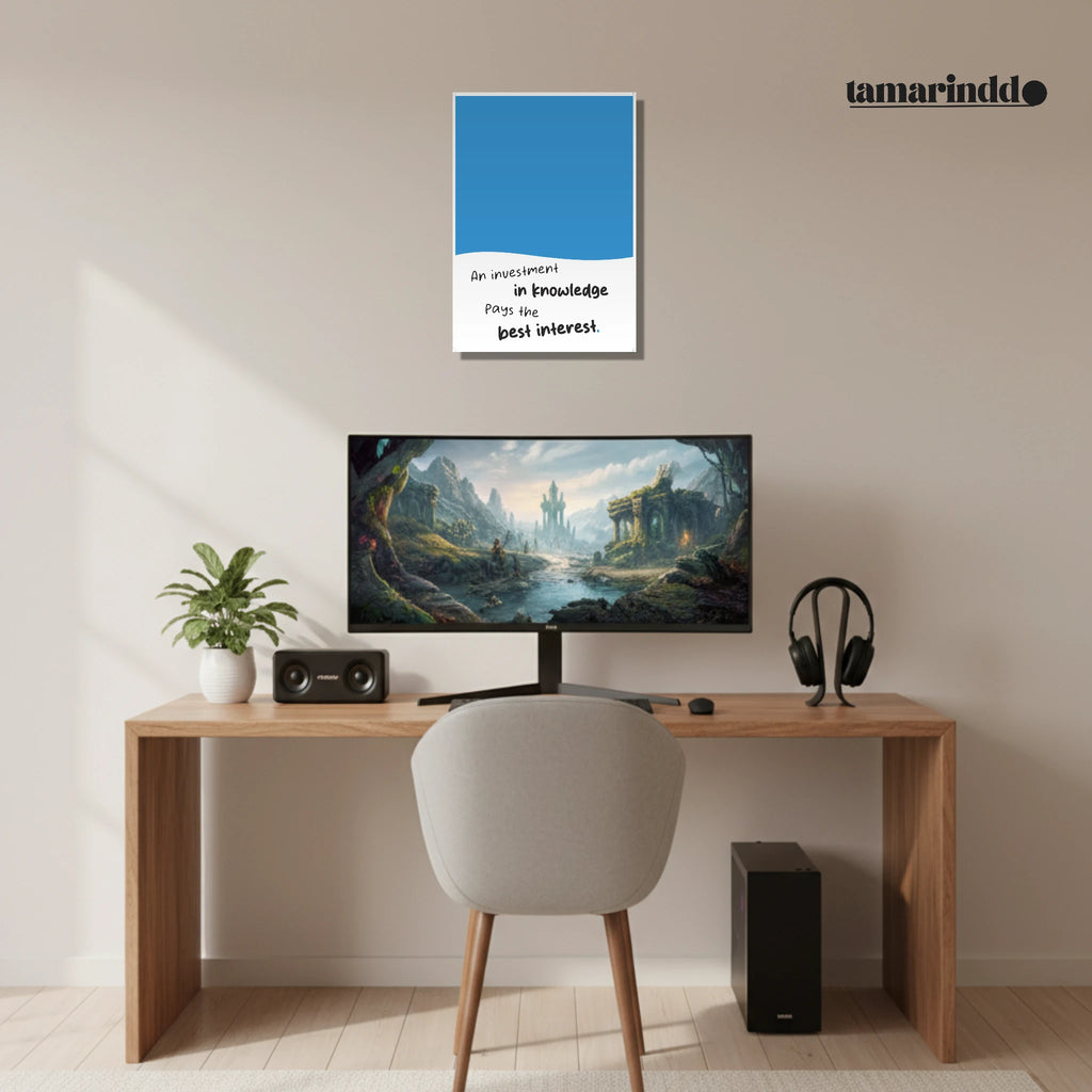 An Investment in Knowledge Pays the Best Interest Benjamin Franklin poster