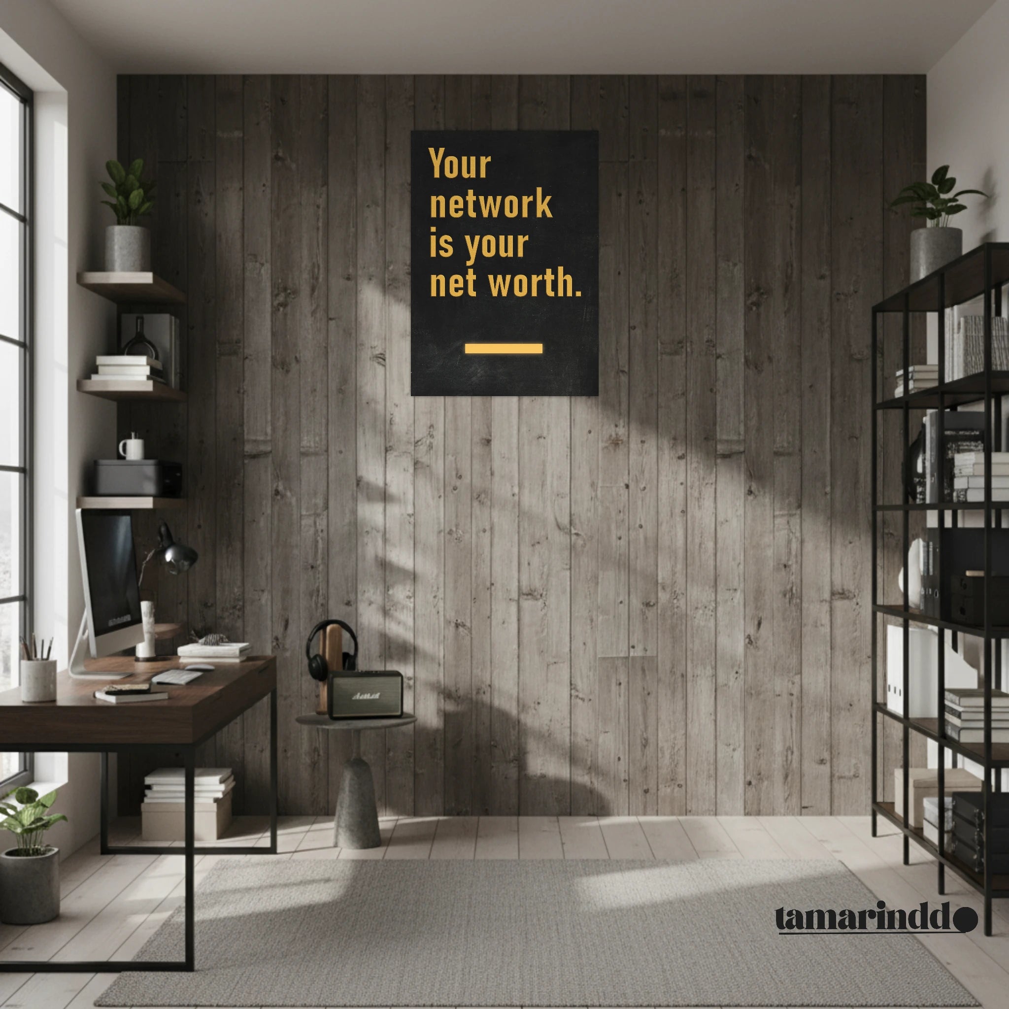 Your Network Is Your Net Worth entrepreneur motivation poster