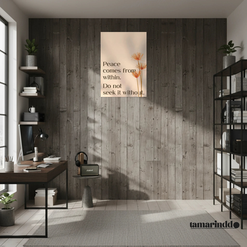 In the Middle of Difficulties Lies Opportunity Buddha wisdom poster