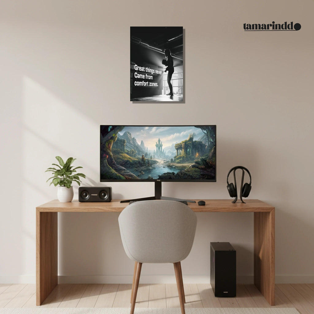 Great Things Never Come From Comfort Zones motivational poster