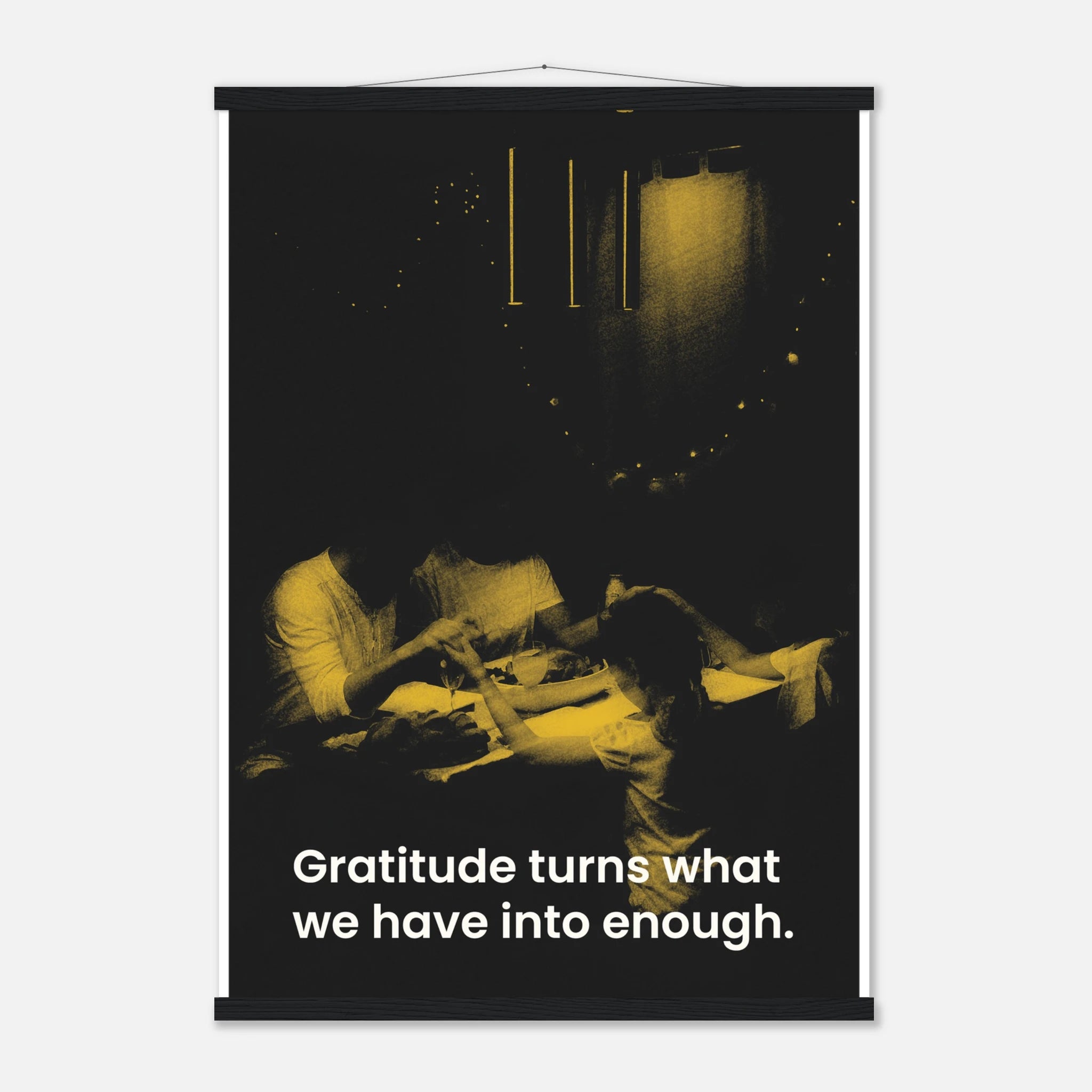 Gratitude Turns What We Have Into Enough inspirational poster - 21x29.7 cm / 8x12"