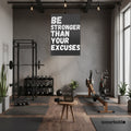 Be Stronger Than Your Excuses gym motivation poster with bold typography - A2 (42 x 59.4  cm)