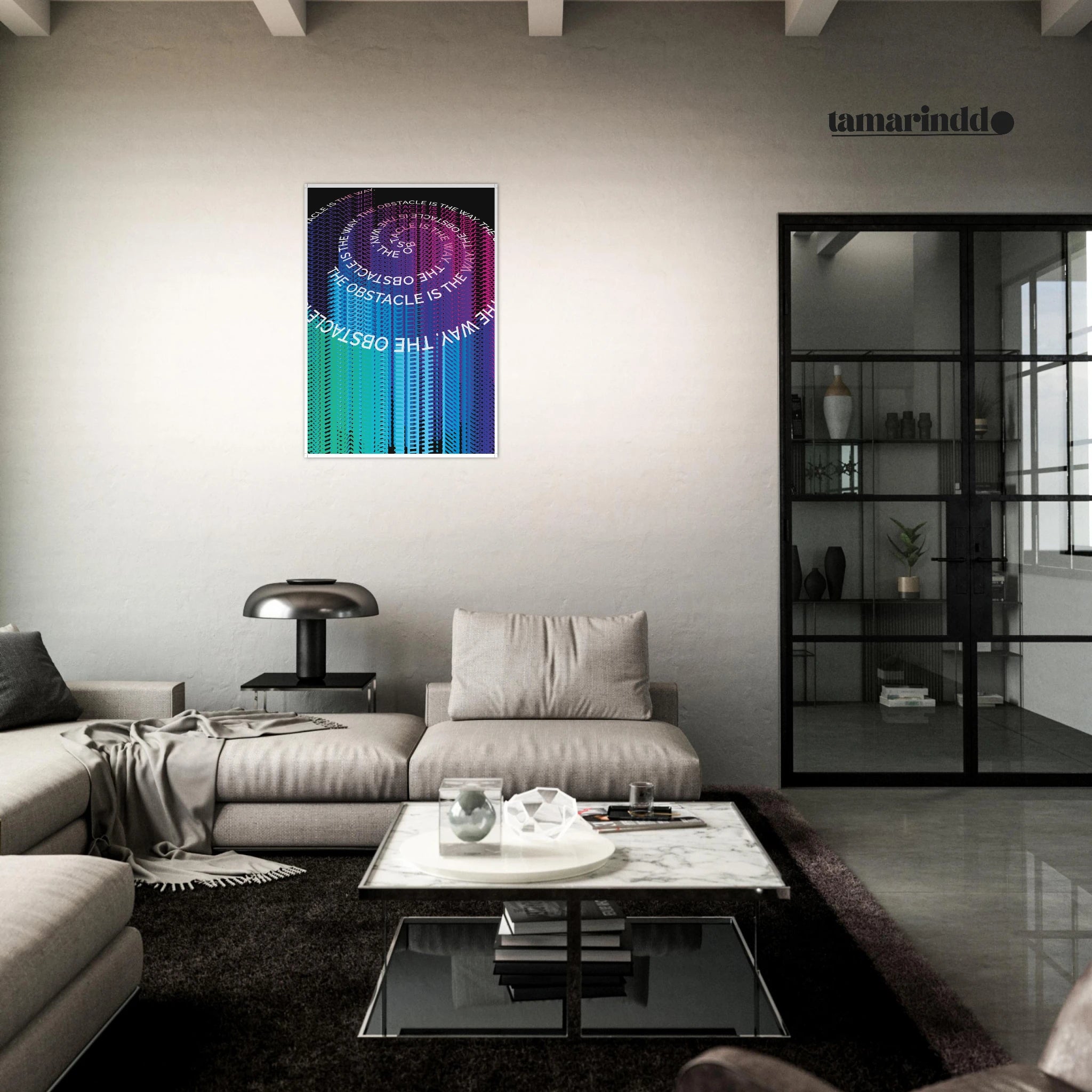 The Obstacle Is the Way Stoic philosophy motivation poster