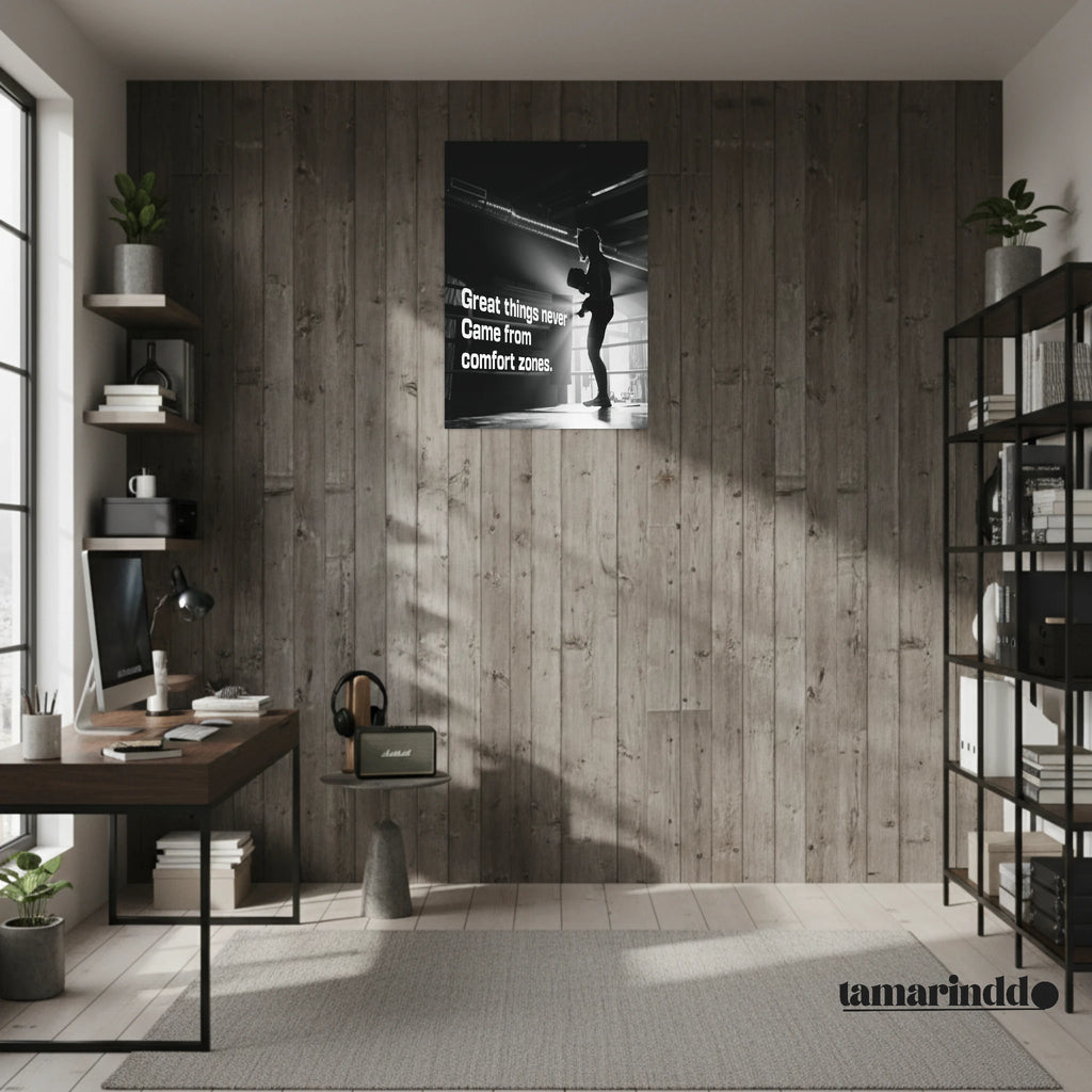 Great Things Never Come From Comfort Zones motivational poster