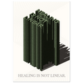 Healing Is Not Linear mental health awareness poster - A1 (59.4 x 84.1  cm)