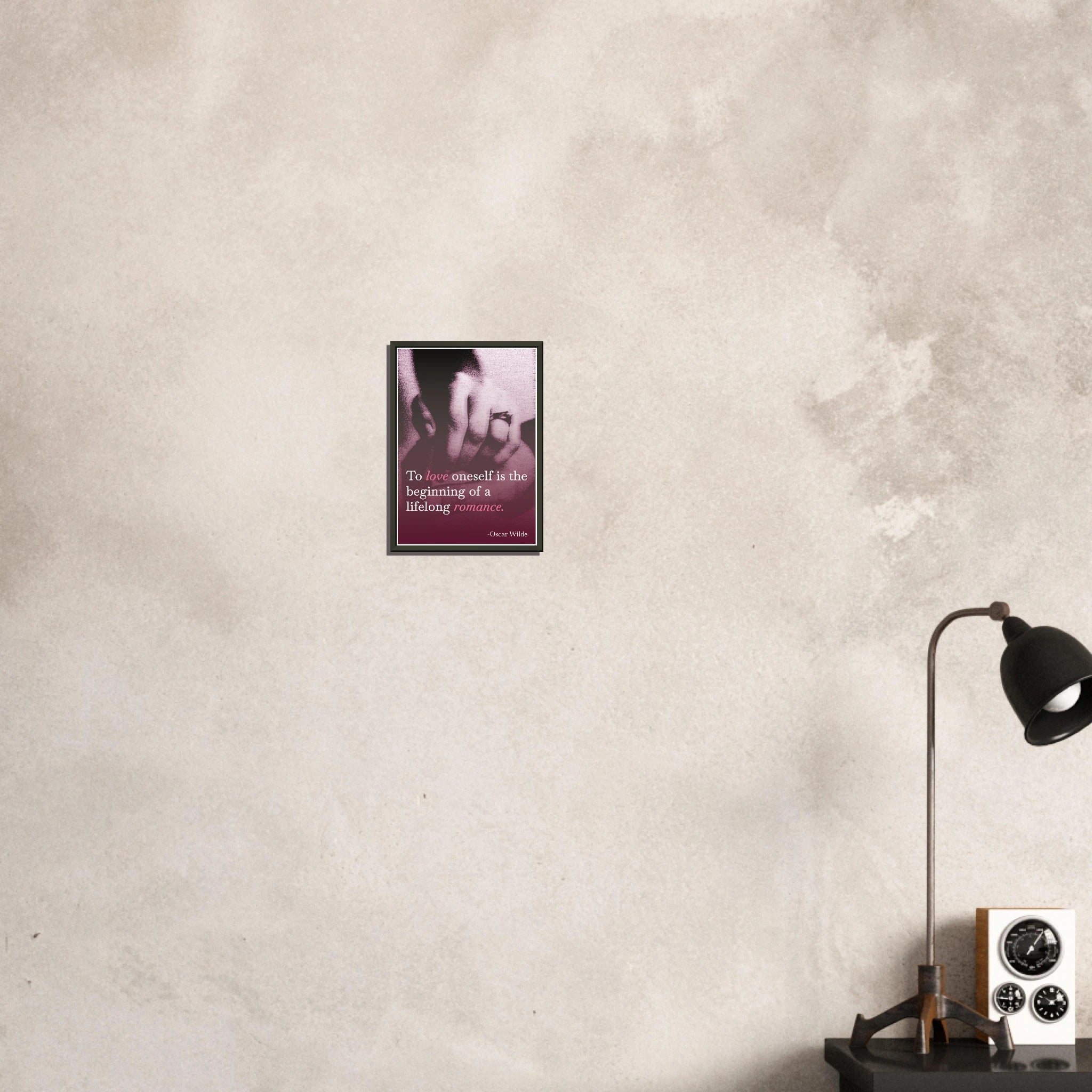 To Love Oneself The Beginning of Everything Oscar Wilde self-love poster - A3 (29.7 x 42  cm)