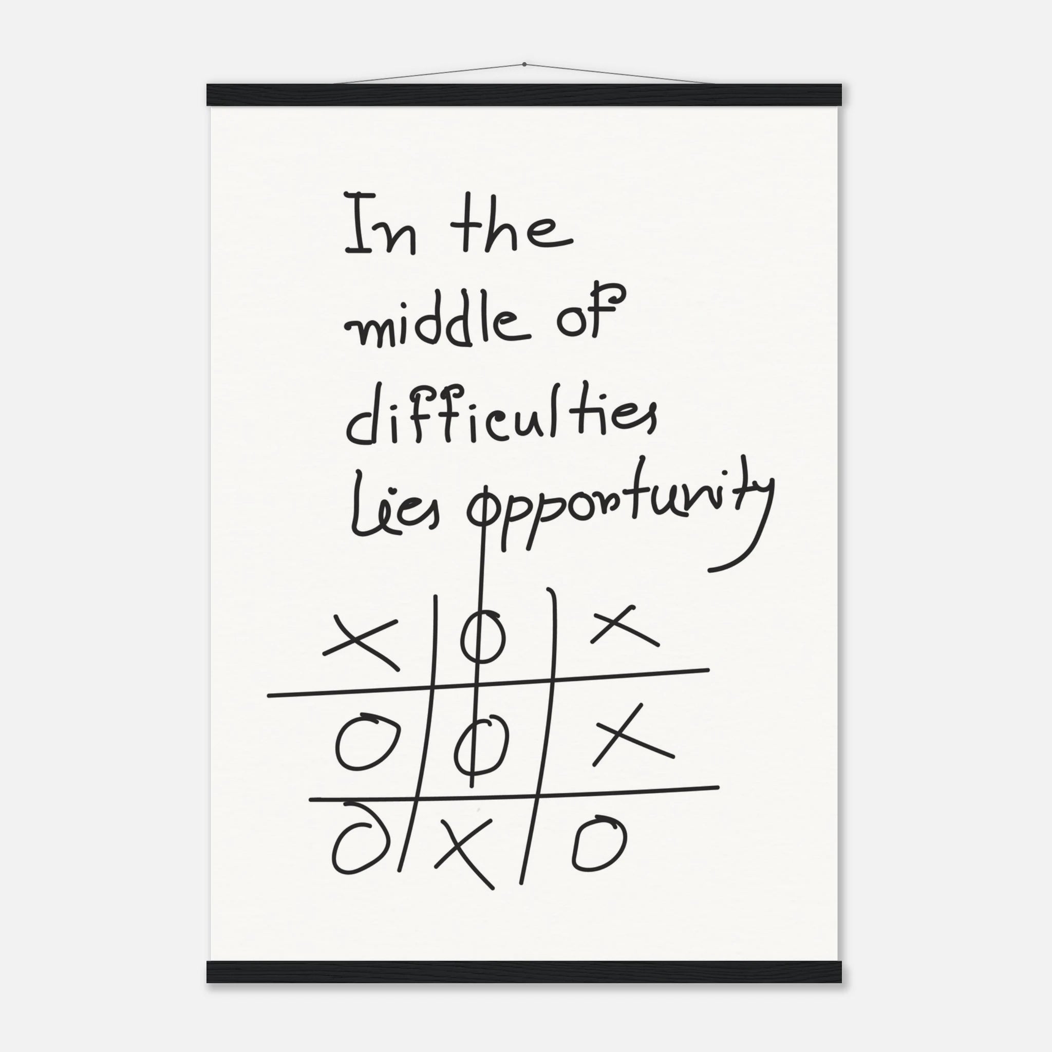 In the Middle of Difficulties Lies Opportunity Einstein quote poster - A3 (29.7 x 42  cm)