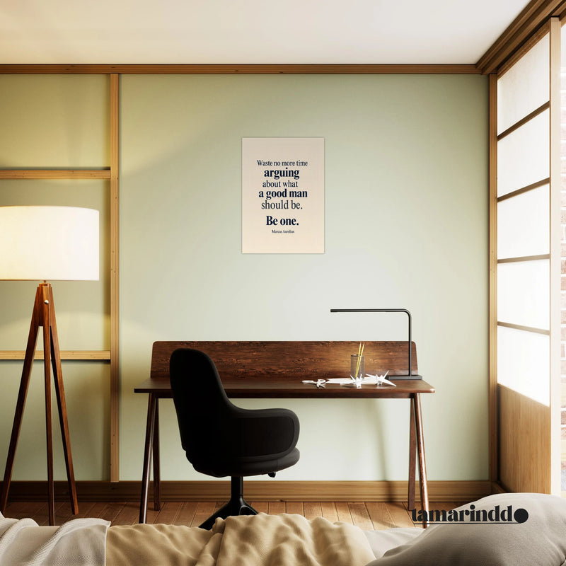 Marcus Aurelius Meditations quote wall art office