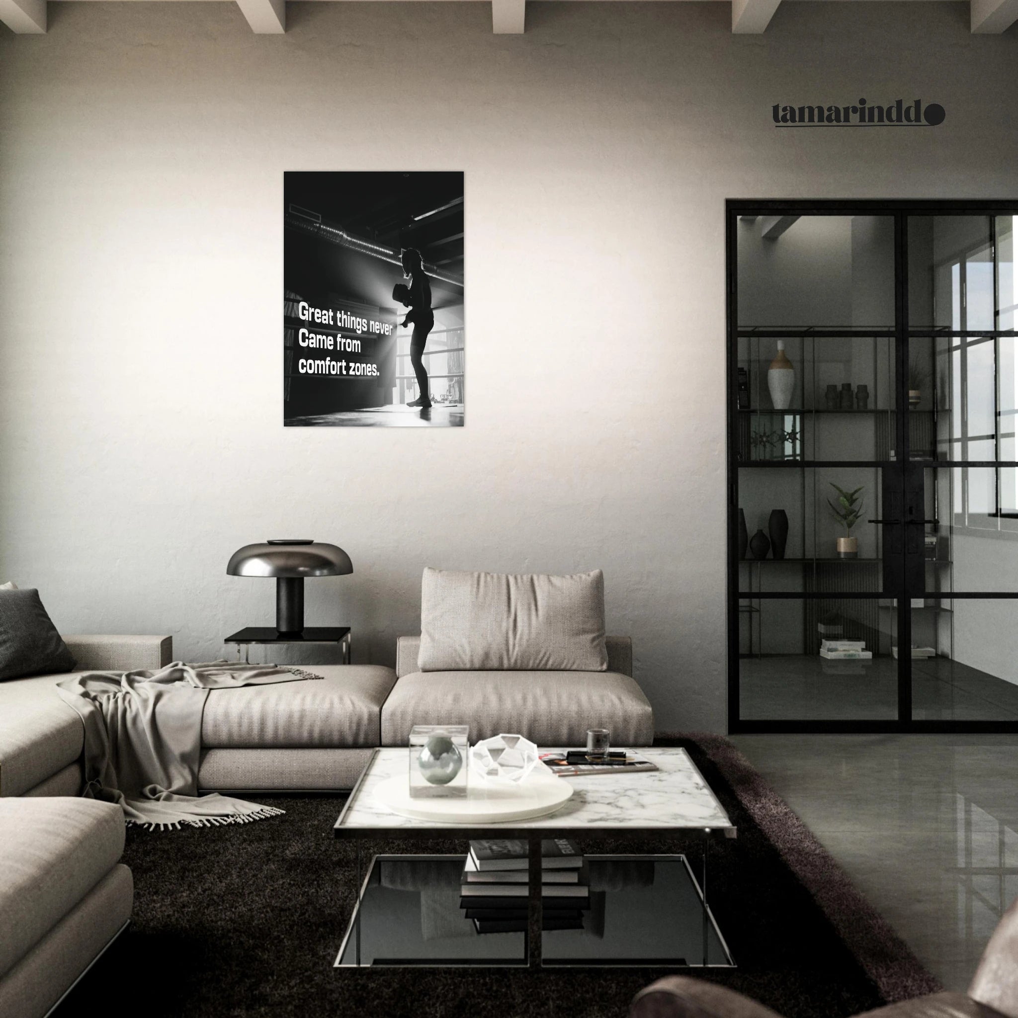 Great Things Never Come From Comfort Zones motivational poster