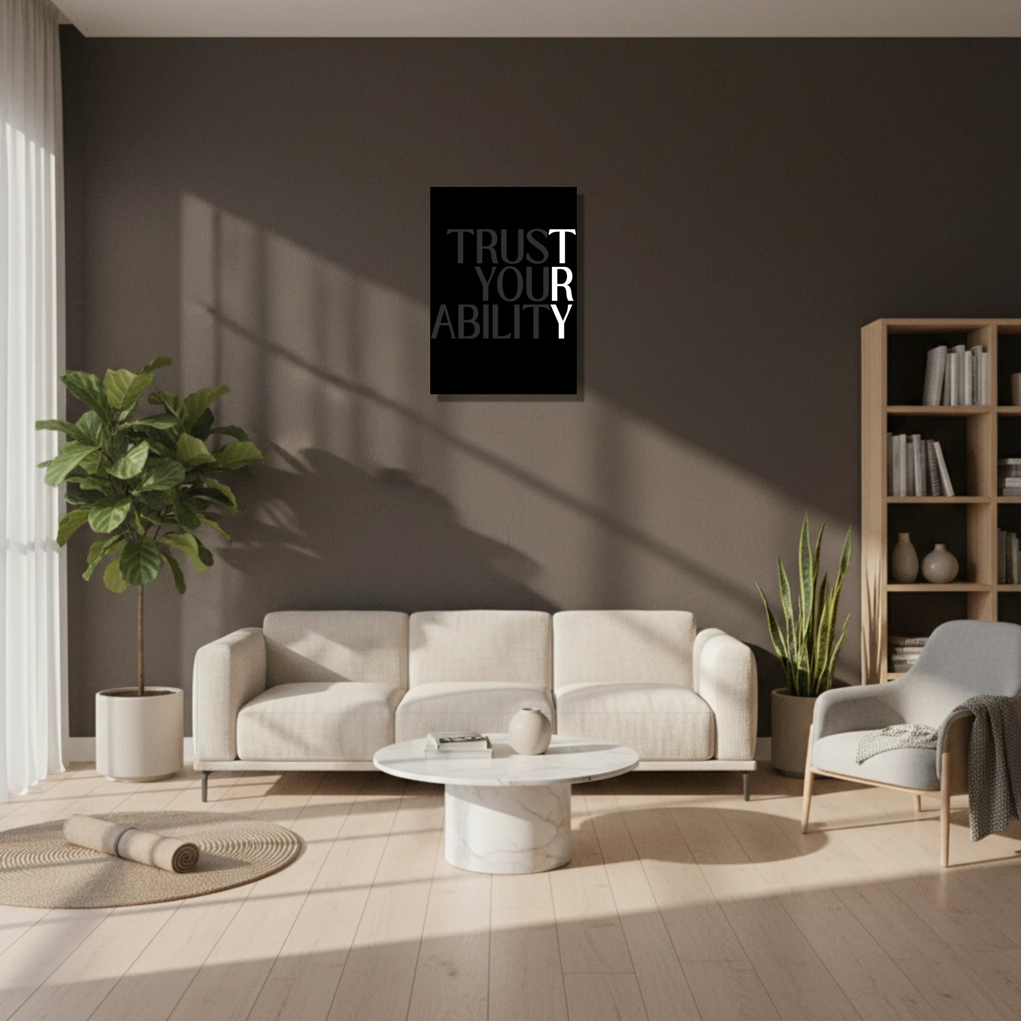 Trust Your Ability motivational wall poster for self-belief and confidence - A3 (29.7 x 42  cm)