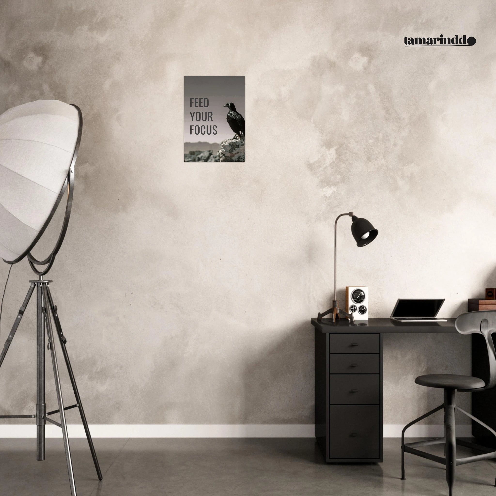 Feed Your Focus discipline over distraction motivation poster - Classic Matte Paper Poster with Hanger