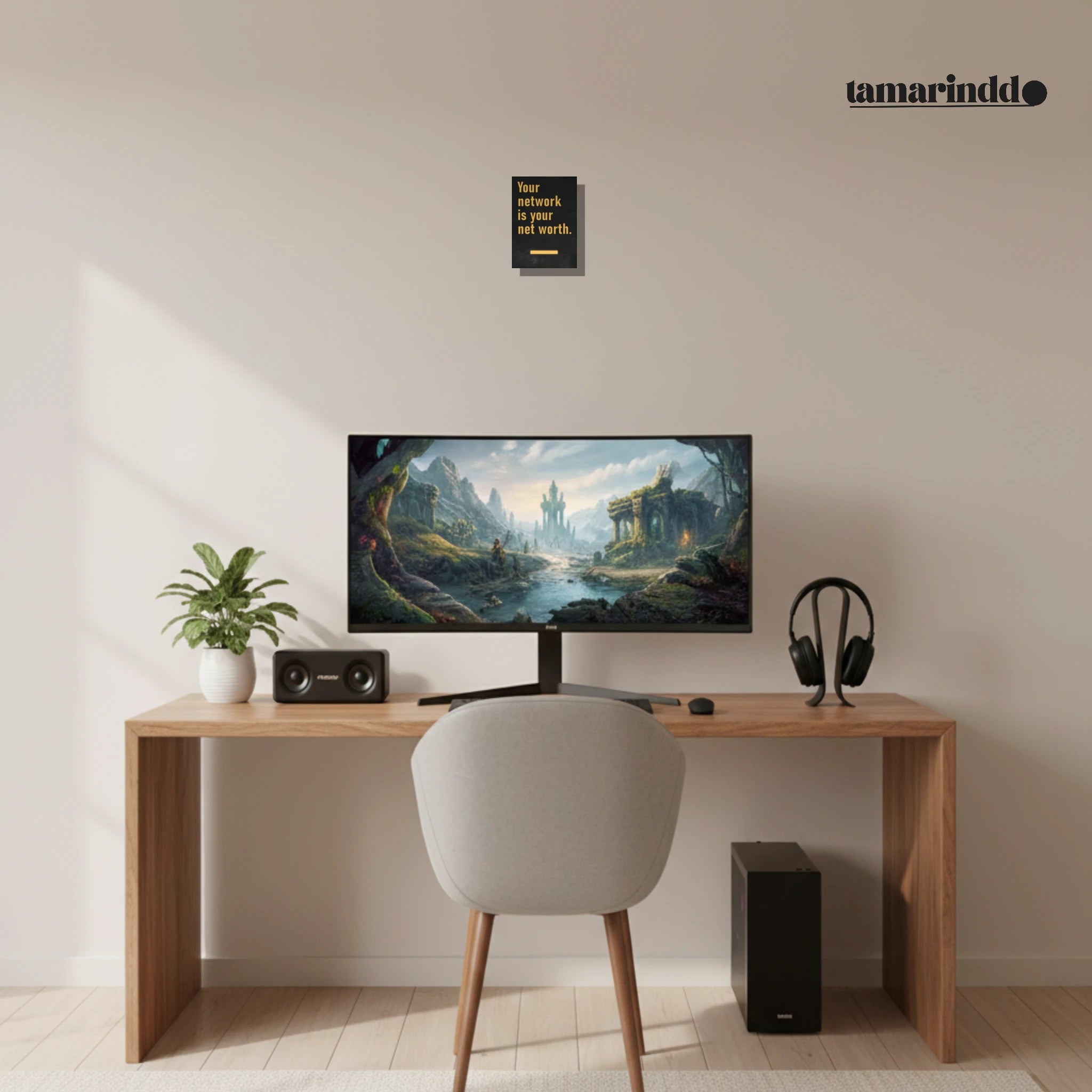 Your Network Is Your Net Worth entrepreneur motivation poster - A1 (59.4 x 84.1  cm)