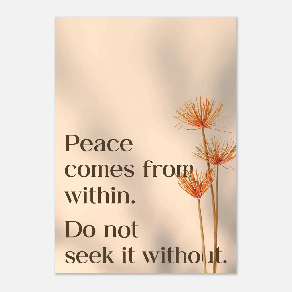 In the Middle of Difficulties Lies Opportunity Buddha wisdom poster