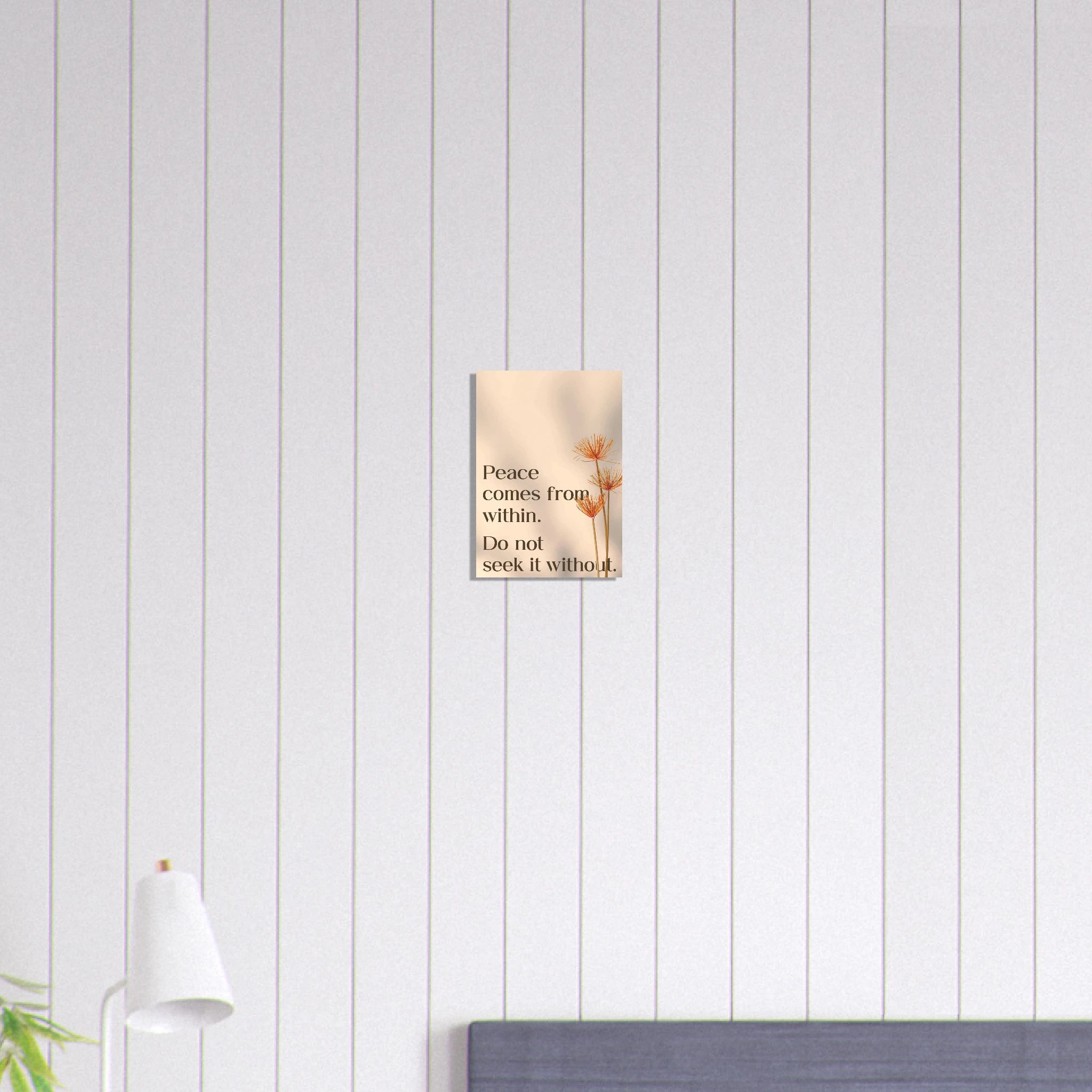 In the Middle of Difficulties Lies Opportunity Buddha wisdom poster - A1 (59.4 x 84.1  cm)