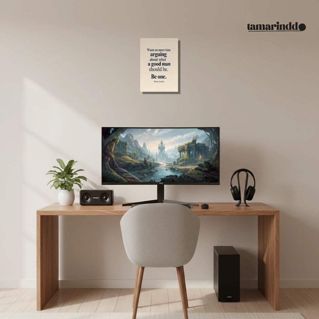 Waste No More Time Be One Marcus Aurelius Stoic inspirational poster