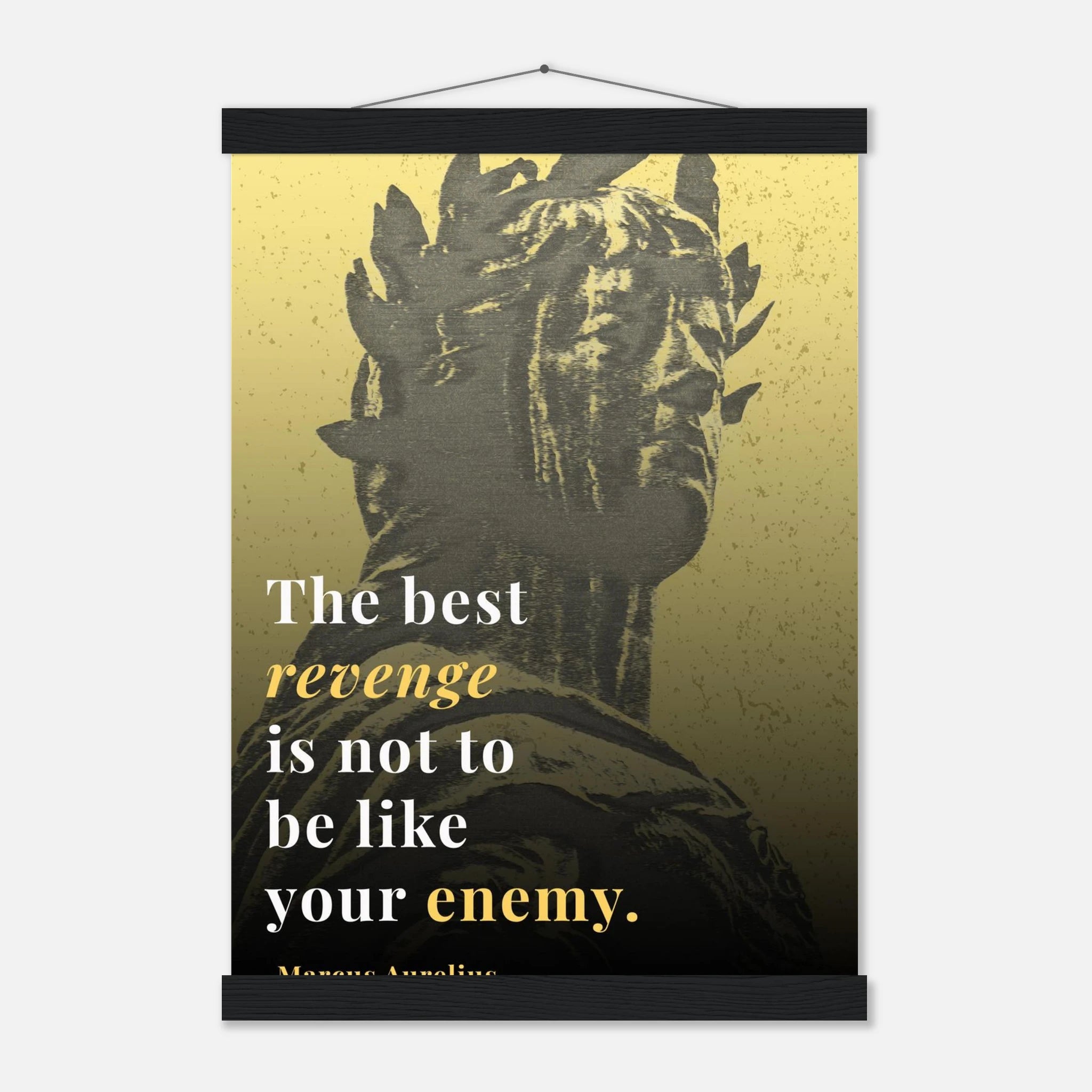 The Best Revenge Is To Be Unlike Your Enemy Marcus Aurelius Stoic poster - A1 (59.4 x 84.1  cm)