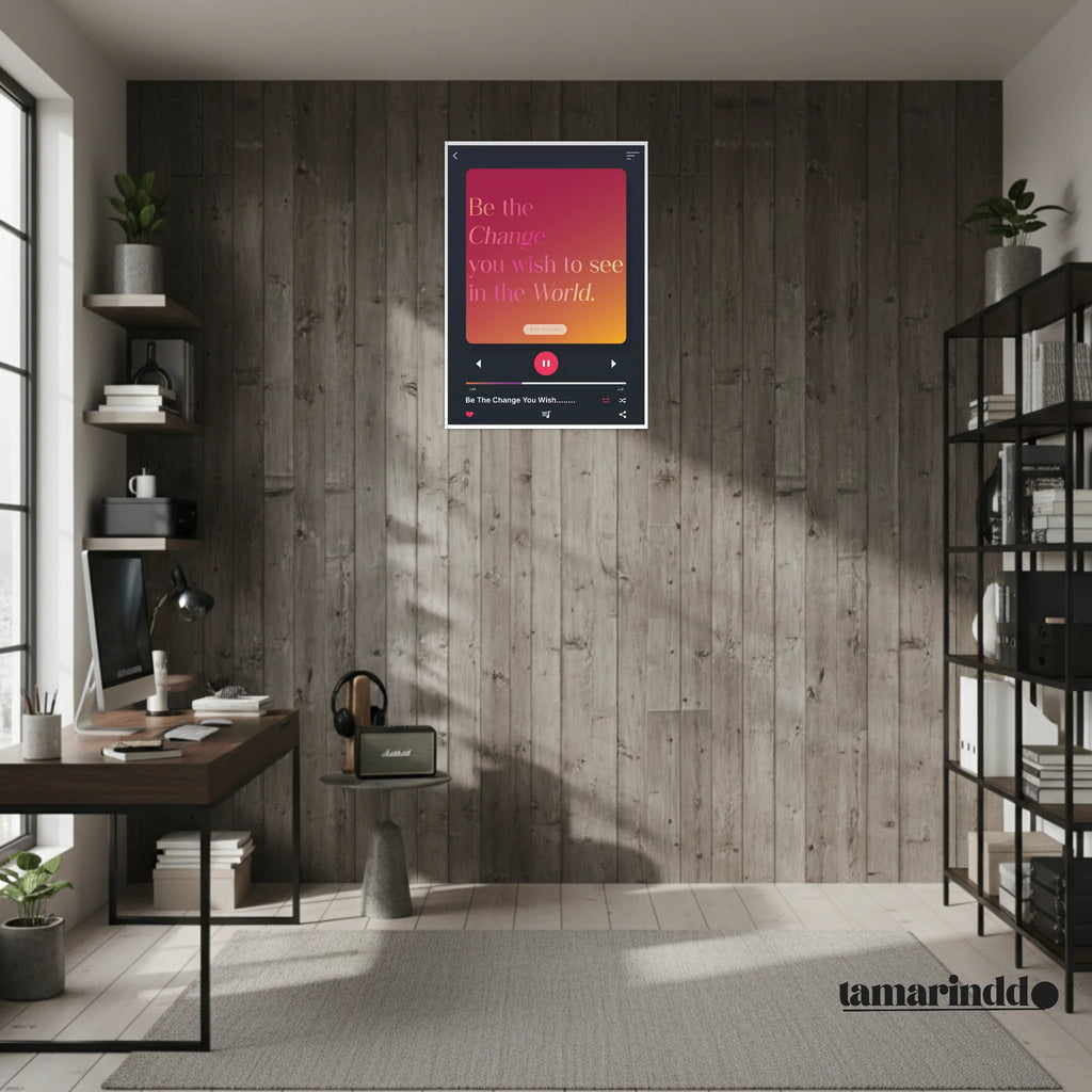 In the Middle of Difficulties Lies Opportunity Gandhi motivational poster