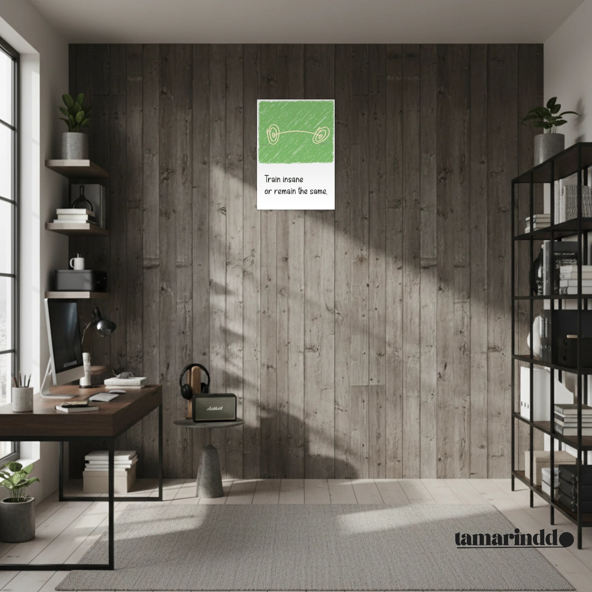 Train Insane or Remain the Same gym motivation poster for fitness - A3 (29.7 x 42  cm)