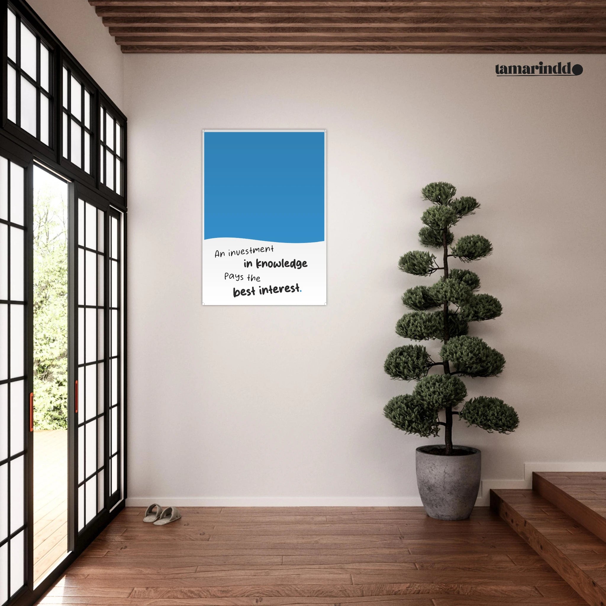 An Investment in Knowledge Pays the Best Interest Benjamin Franklin poster