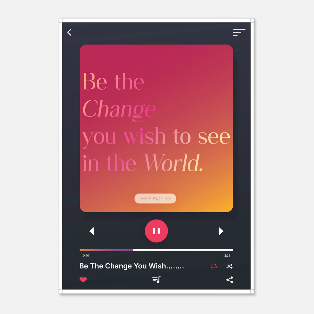 In the Middle of Difficulties Lies Opportunity Gandhi motivational poster