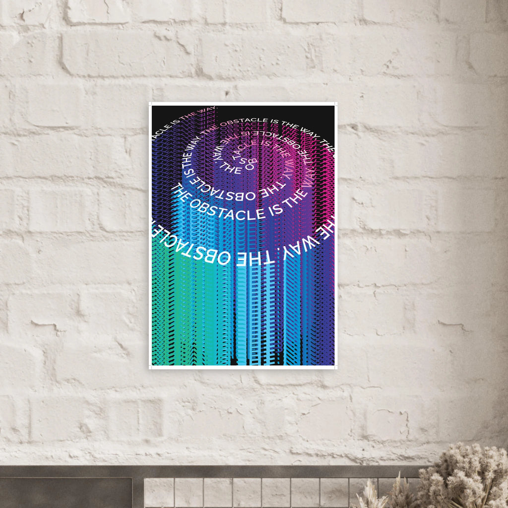 The Obstacle Is the Way Stoic philosophy motivation poster